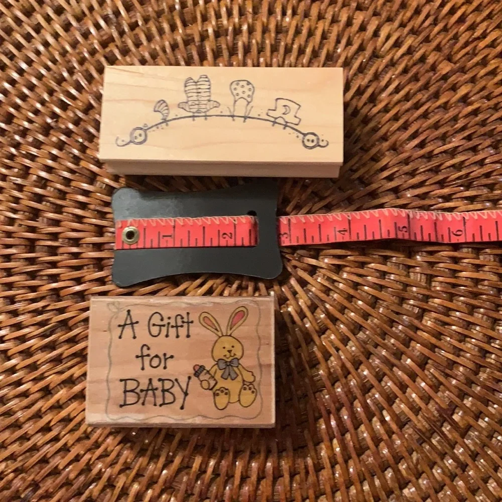 3 for $15 💥 Set of 2 Rubber Stamps Baby